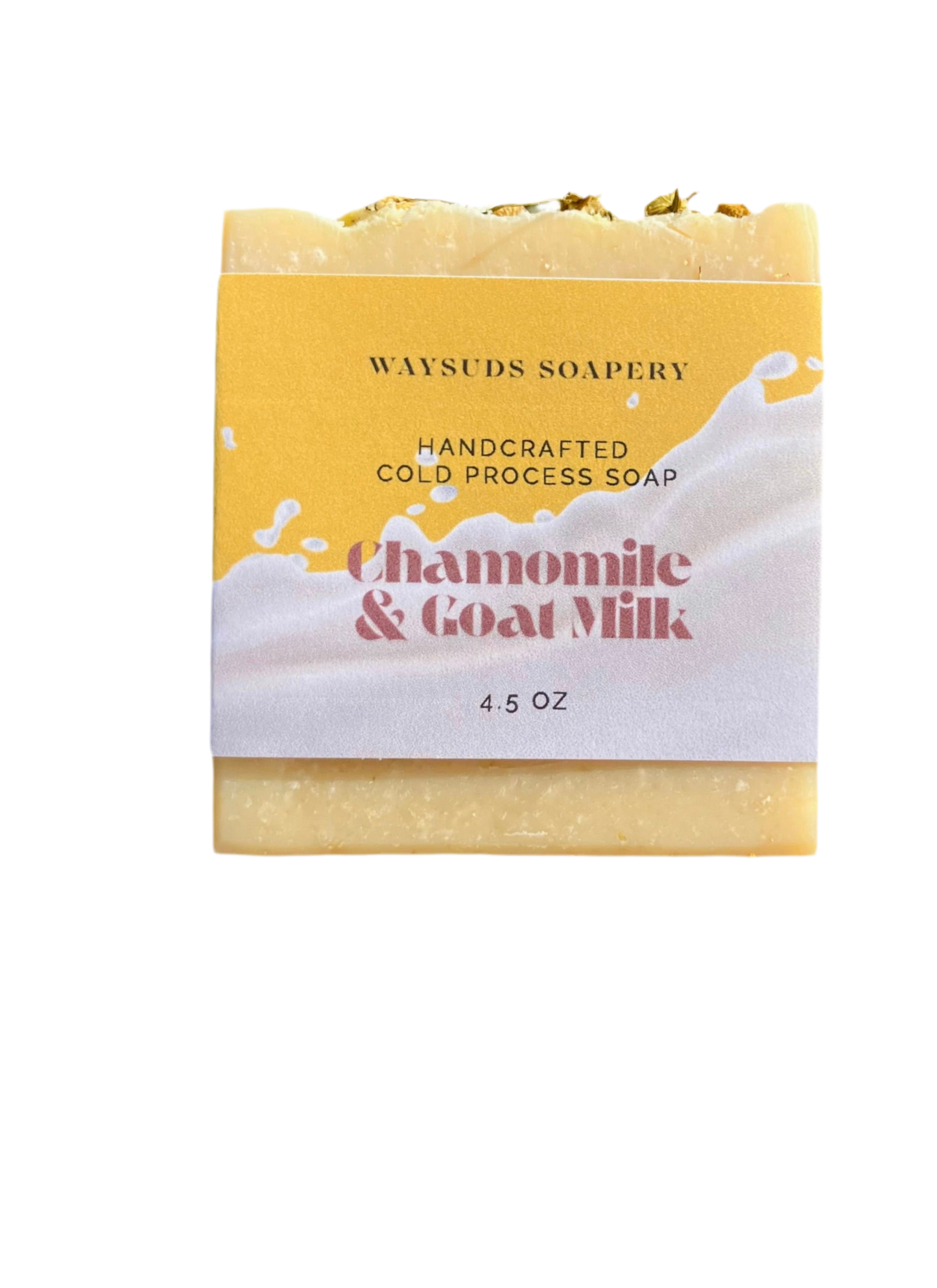 Scrubby Chamomile & Goat Milk All-Natural Grass Fed Tallow Bar Soap (Unscented)