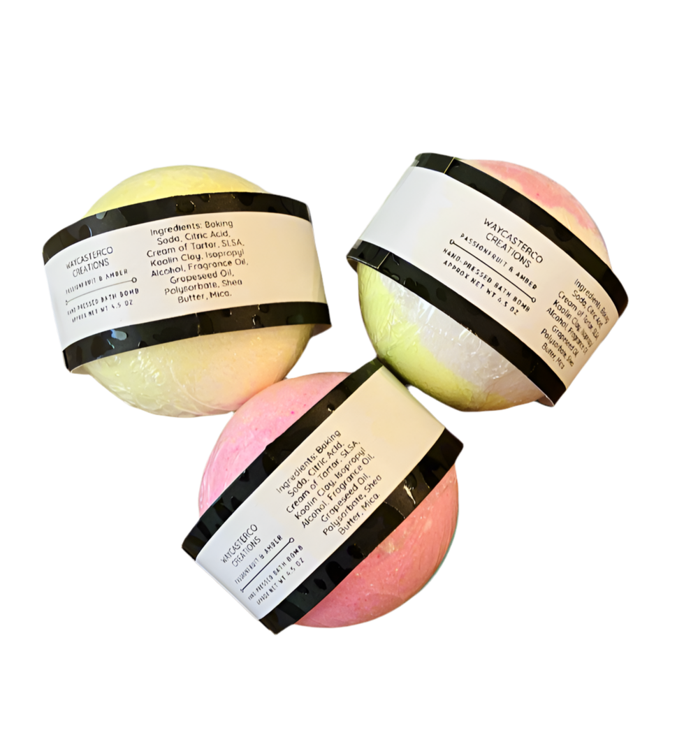 Passionfruit & Amber Shea Butter Bath Bomb