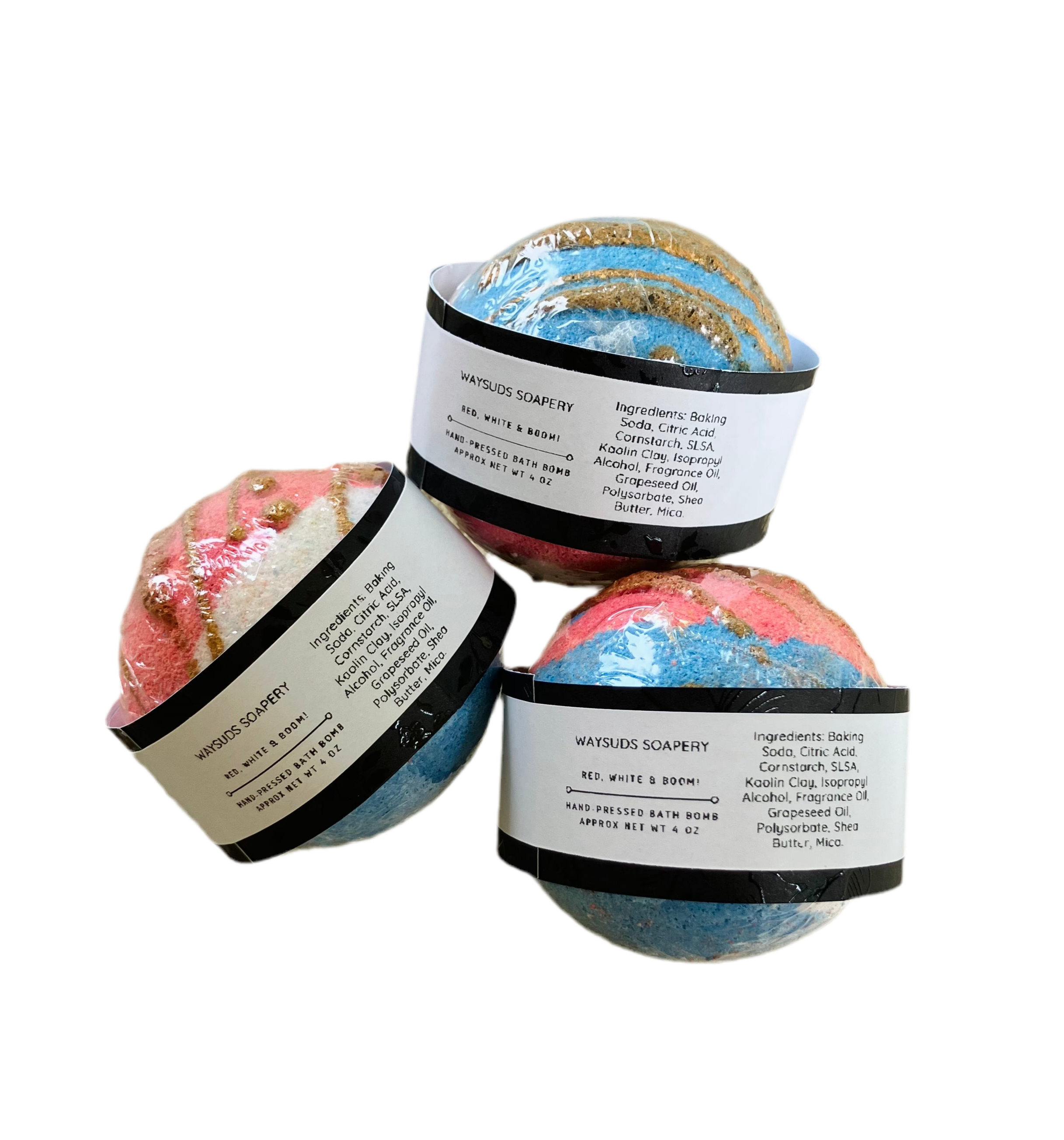 Red, White & Boom! Shea Butter Bath Bomb