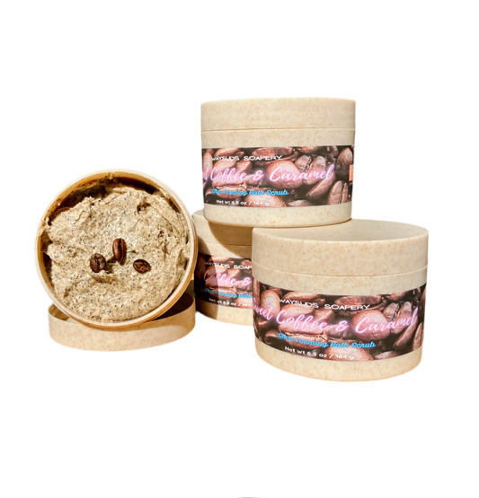 Sweet Coffee & Caramel Shea Foaming Bath Scrub