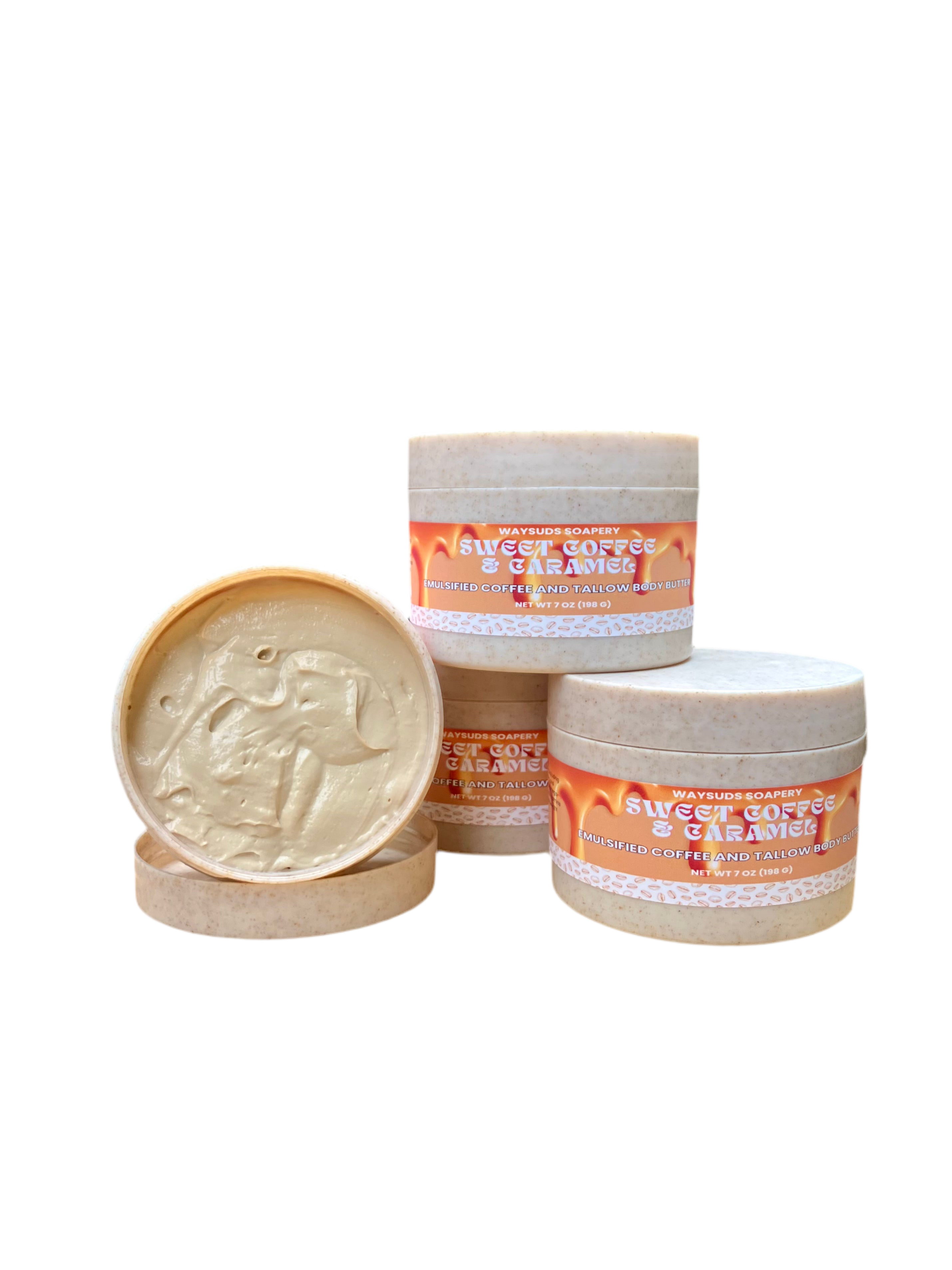Sweet Coffee & Caramel Emulsified Coffee & Tallow Body Butter