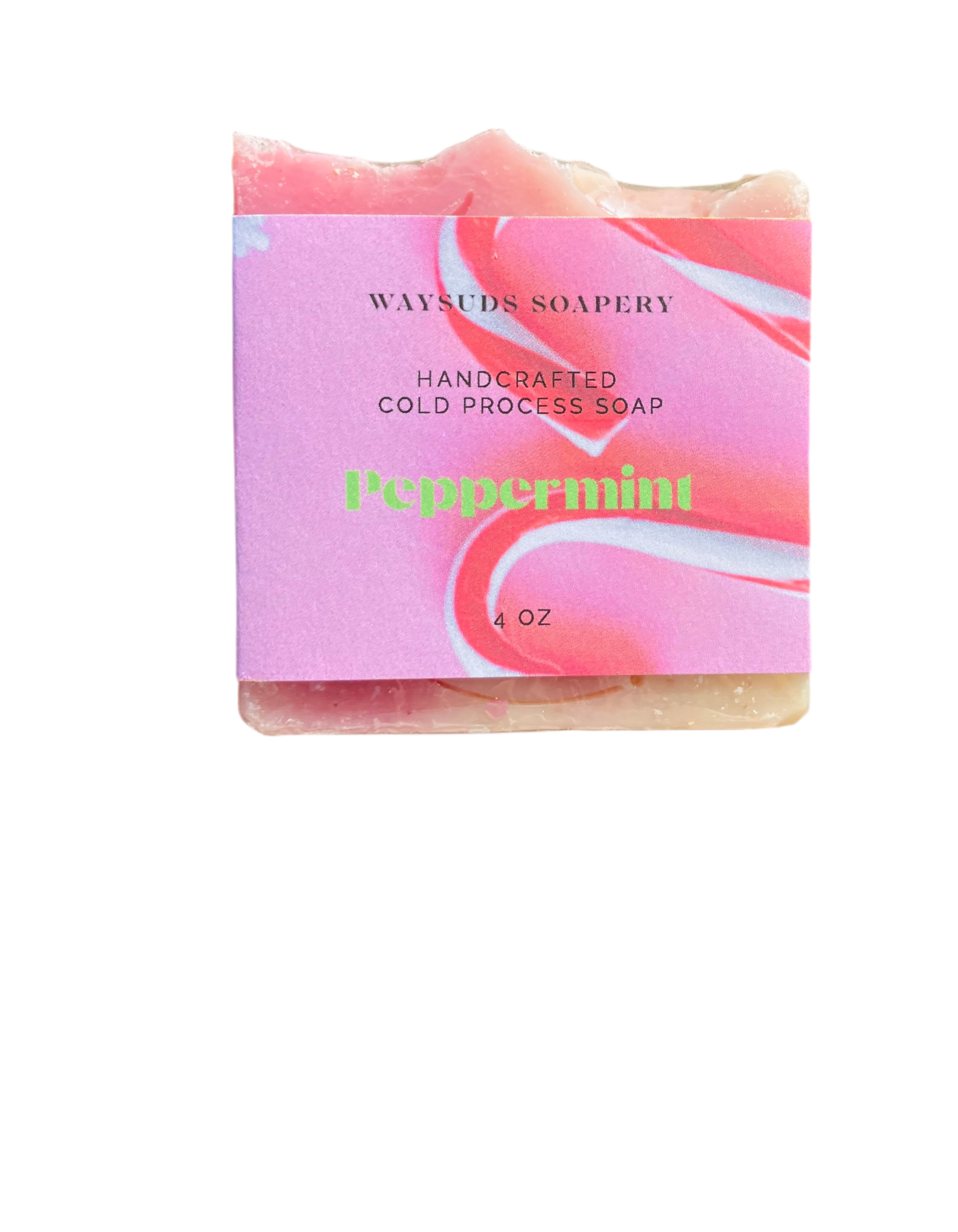 Scrubby Peppermint Shea Butter Bar Soap
