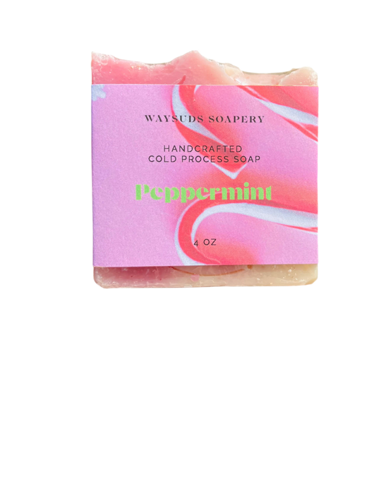 Scrubby Peppermint Shea Butter Bar Soap