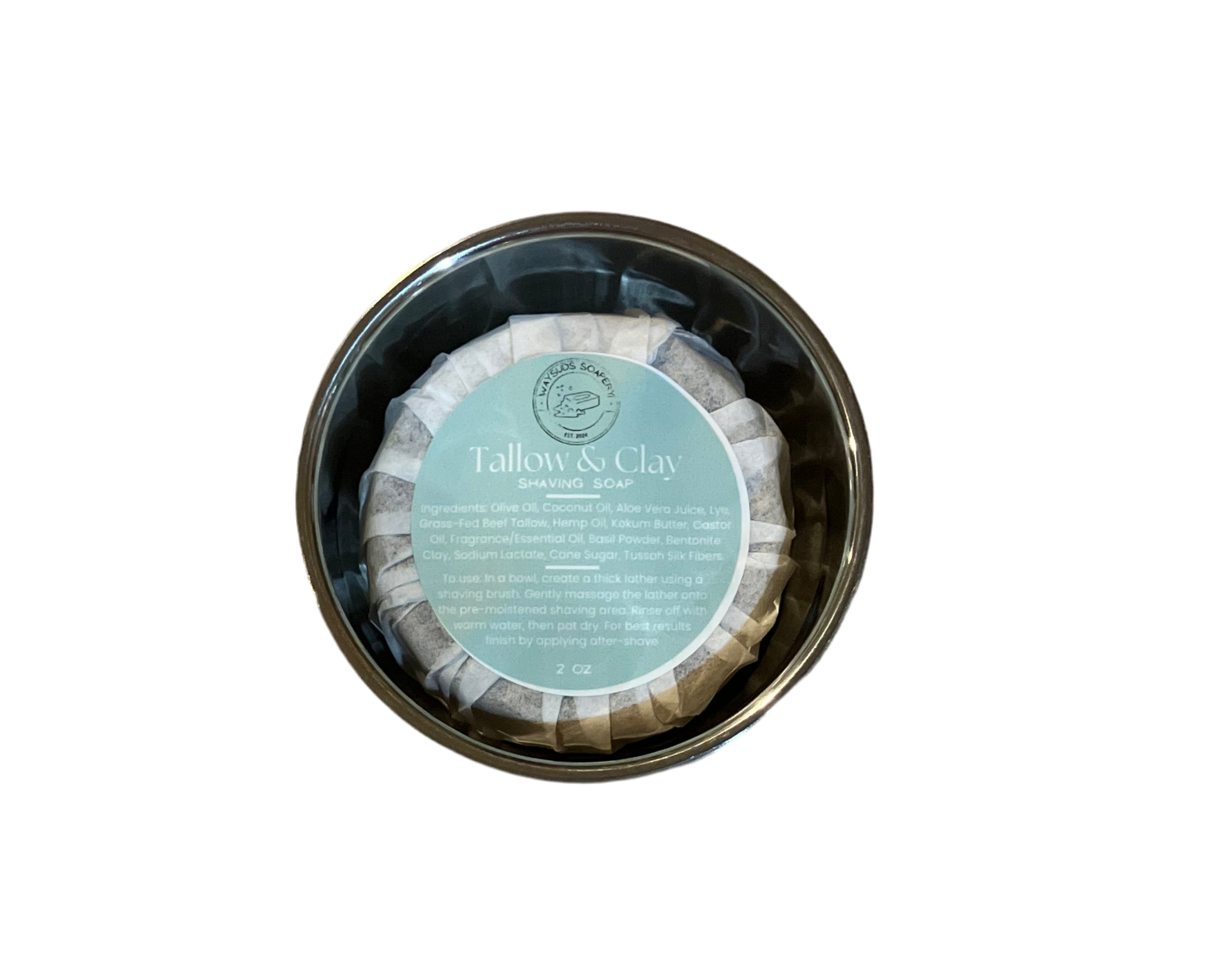 Tallow & Clay Shaving Soap