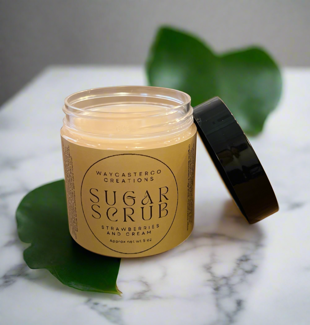 Strawberries & Cream Triple Butter Sugar Scrub