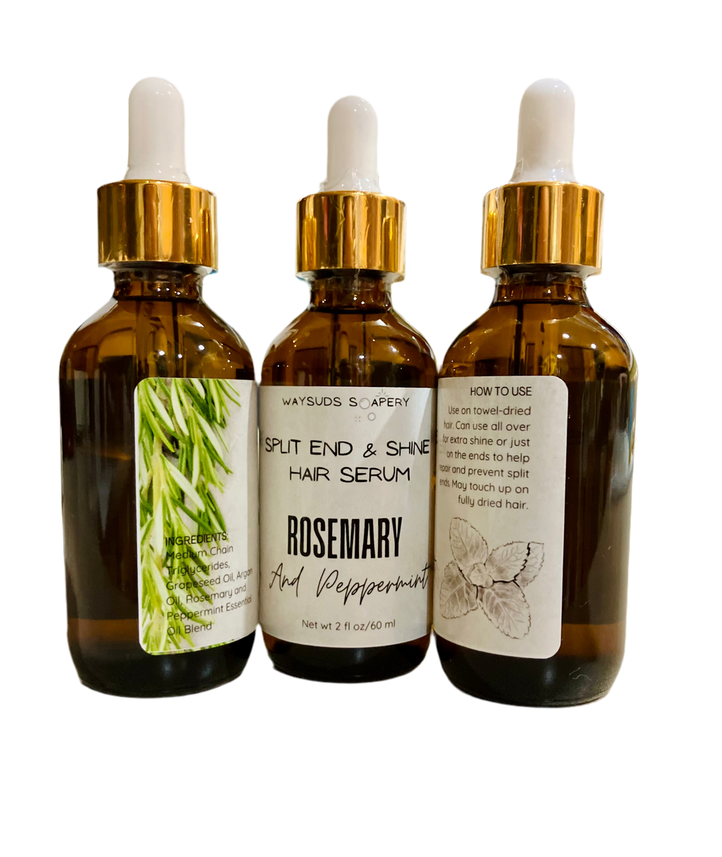 Rosemary and Peppermint Split End & Shine Hair Serum