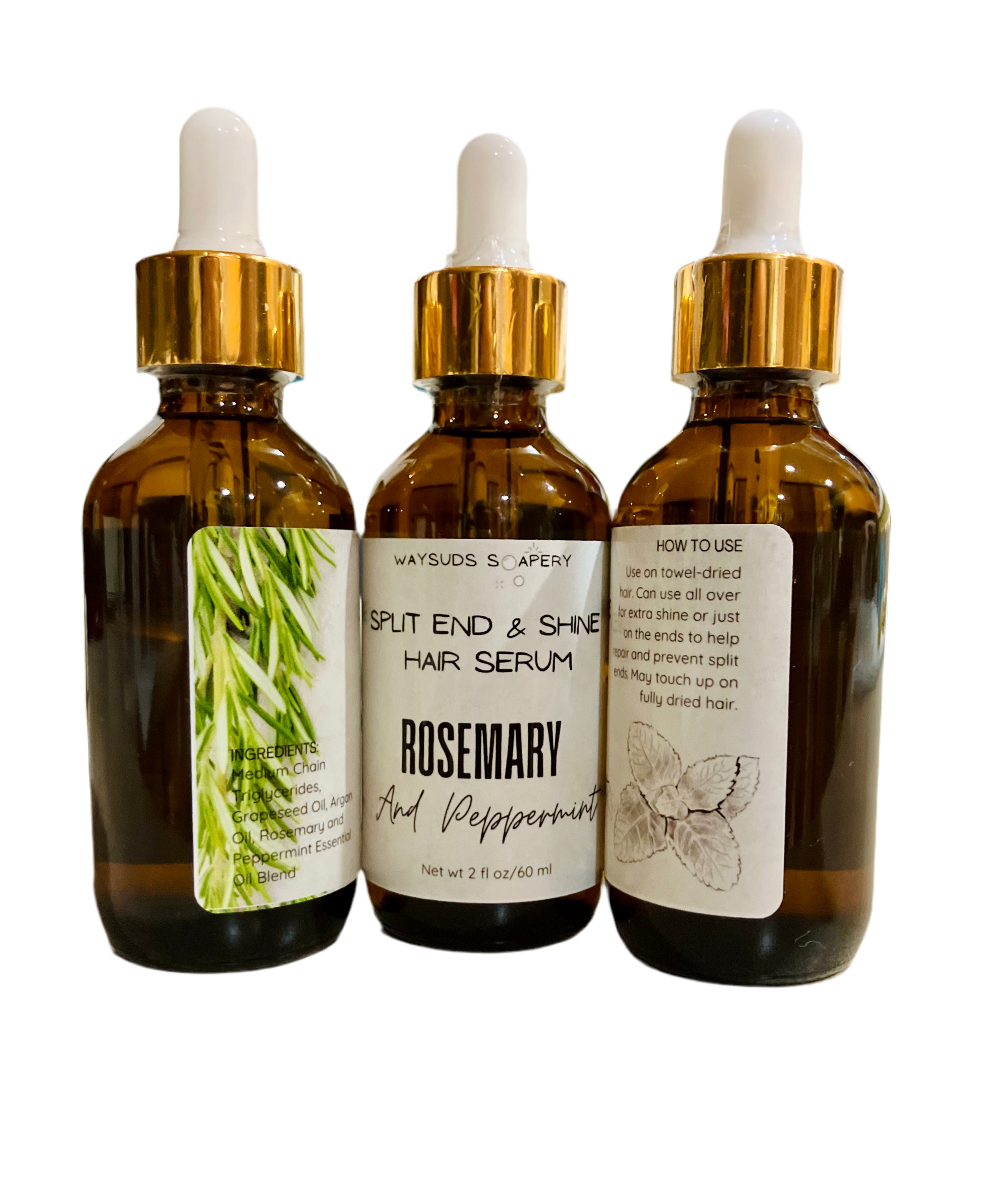 Rosemary and Peppermint Split End & Shine Hair Serum