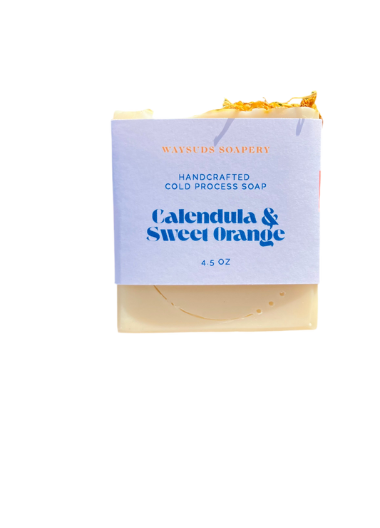 Calendula & Sweet Orange All-Natural Shea Butter Bar Soap