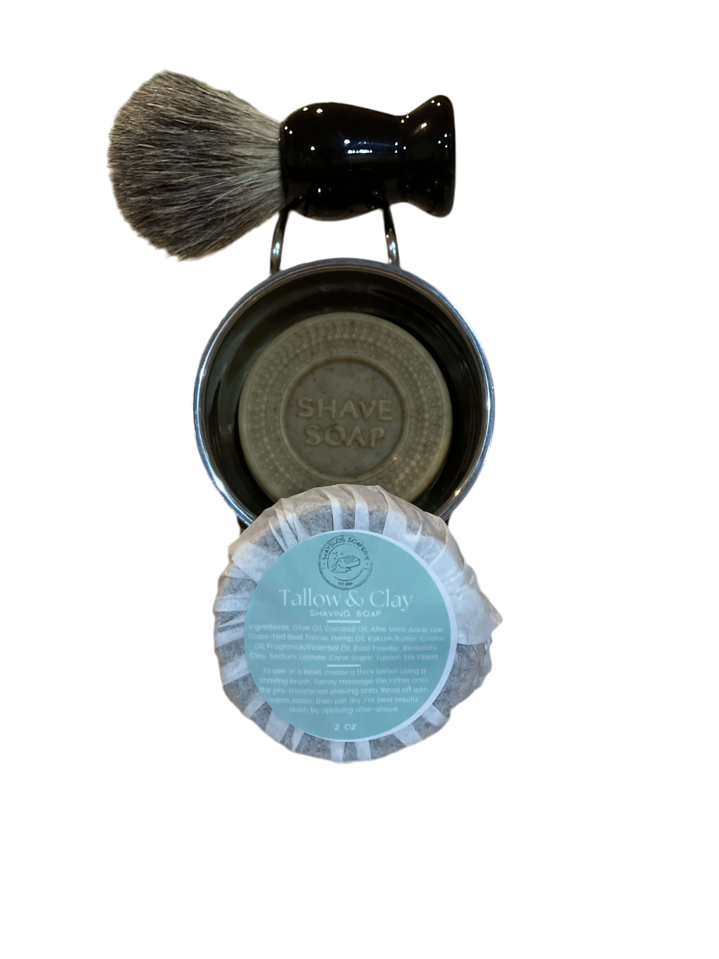 Tallow & Clay Shaving Soap