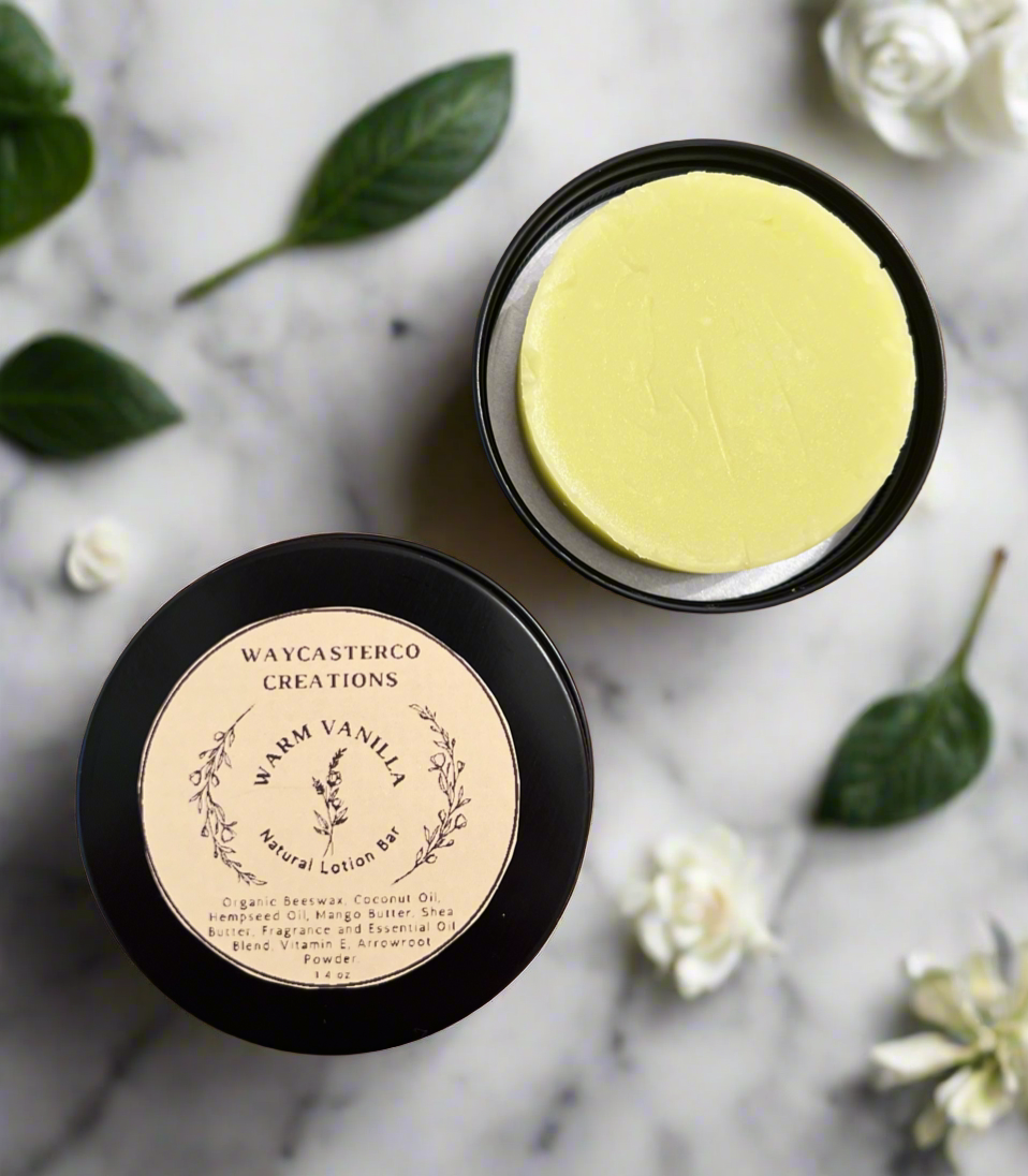 Warm Vanilla Natural Lotion Bar
