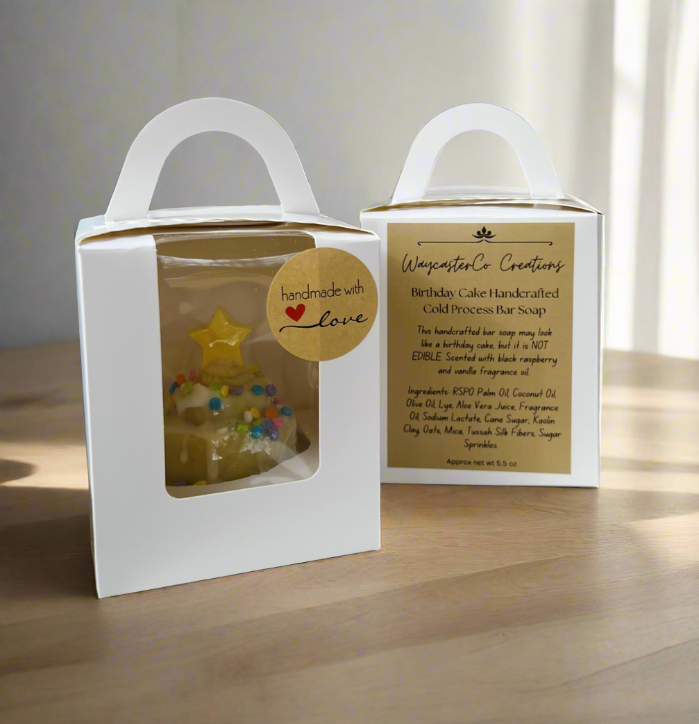 Birthday Cake Plant Based Bar Soap