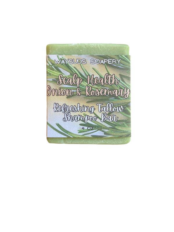 Scalp Health Onion & Rosemary Refreshing Tallow Shampoo Bar