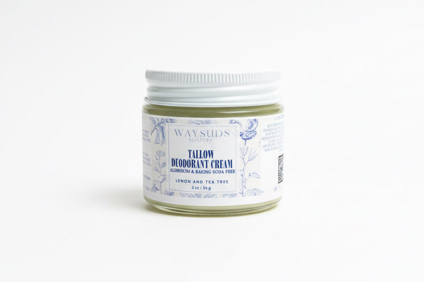 Tallow Deodorant Cream Aluminum & Baking Soda Free