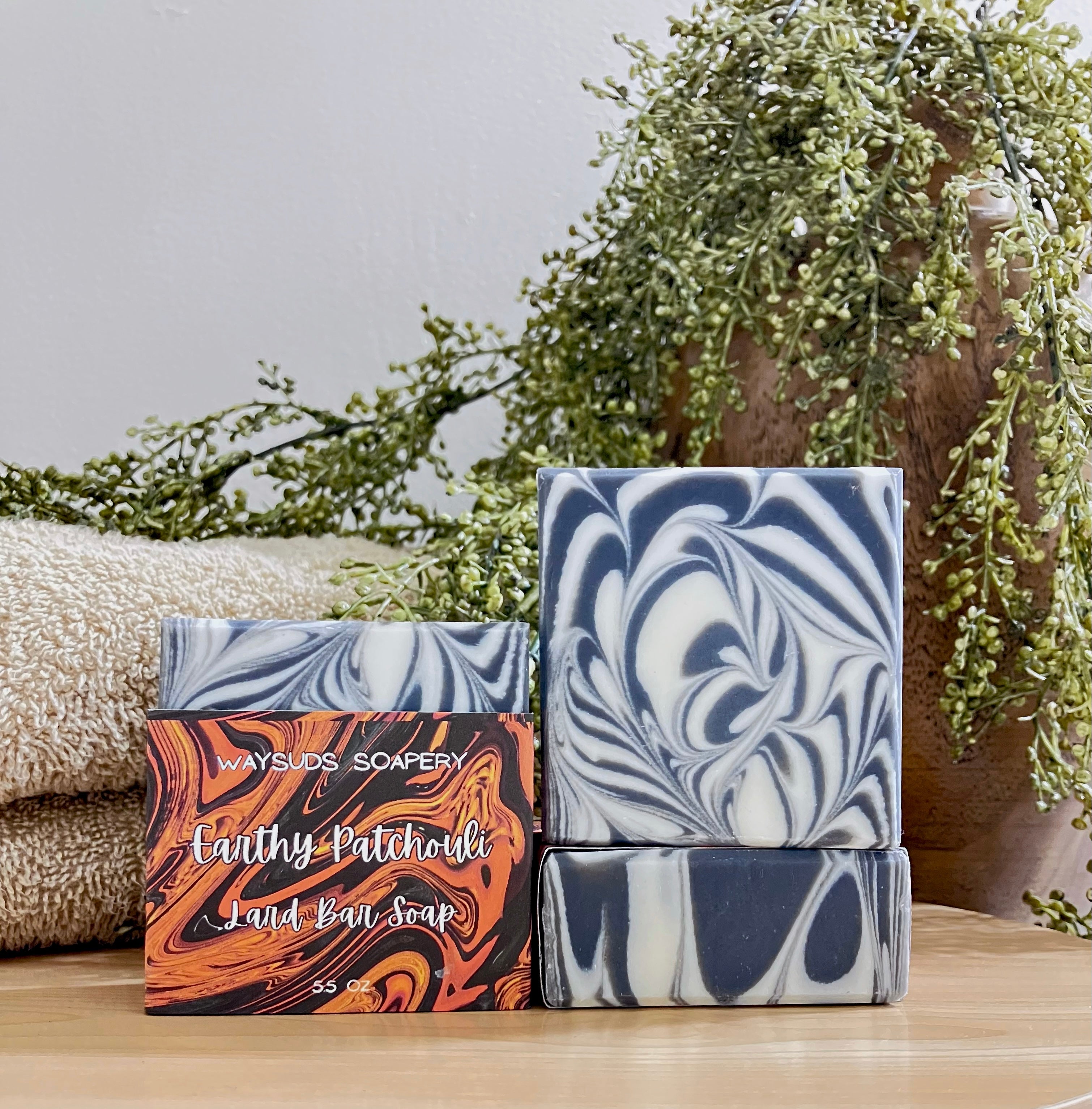 Earthy Patchouli Lard Bar Soap