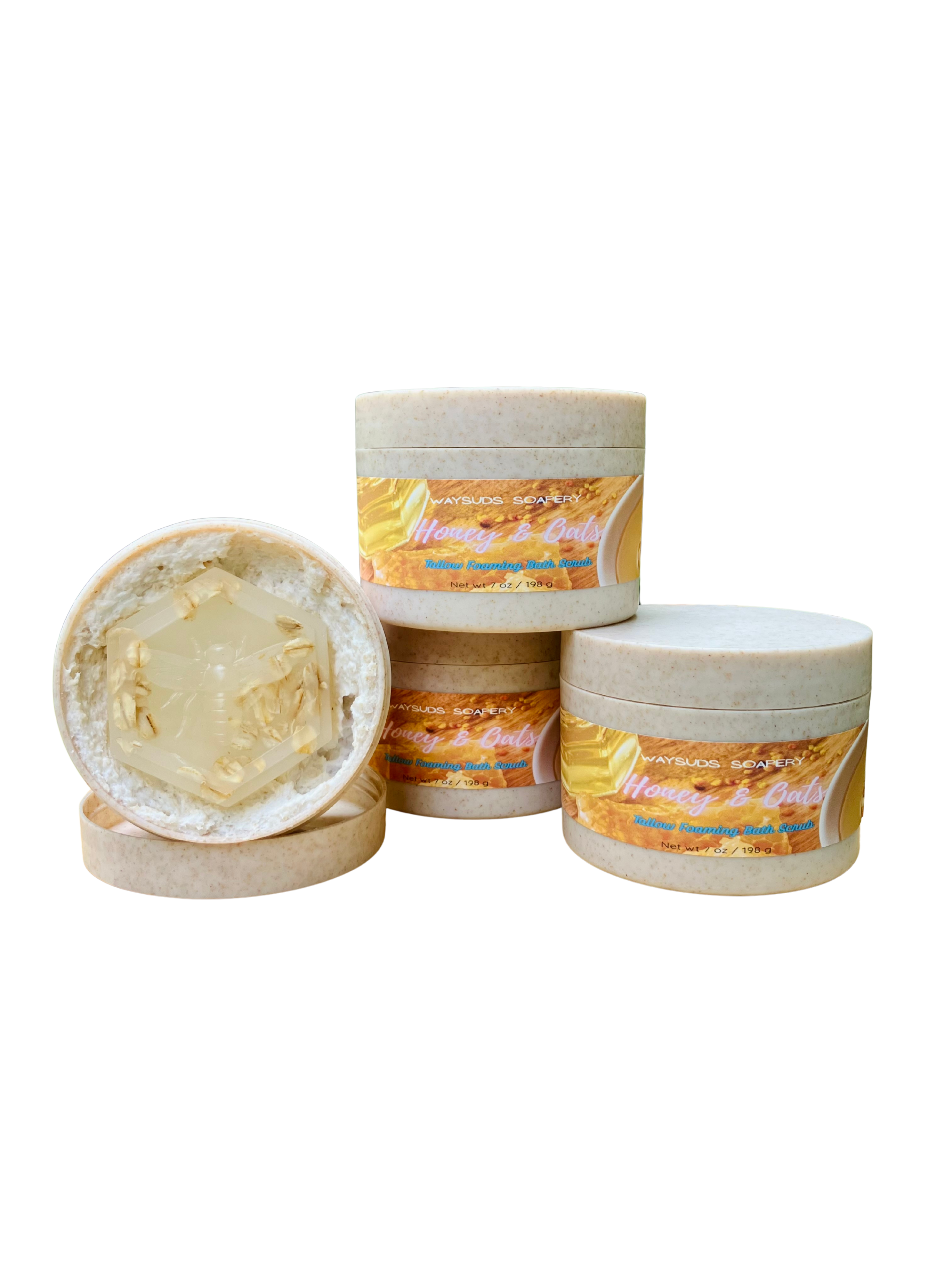 Honey & Oats Tallow Foaming Bath Scrub