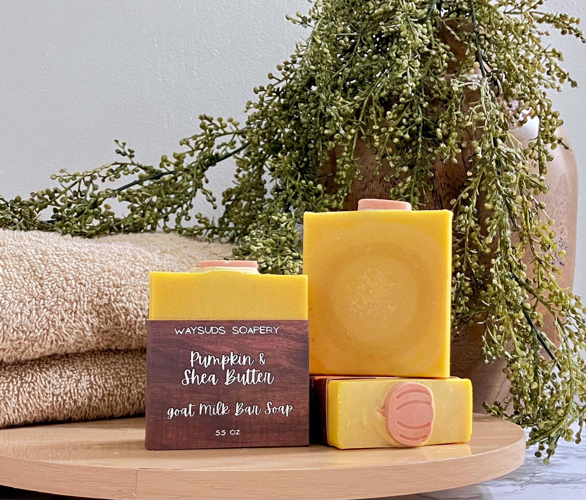 Pumpkin & Shea Butter Goat Milk Bar Soap
