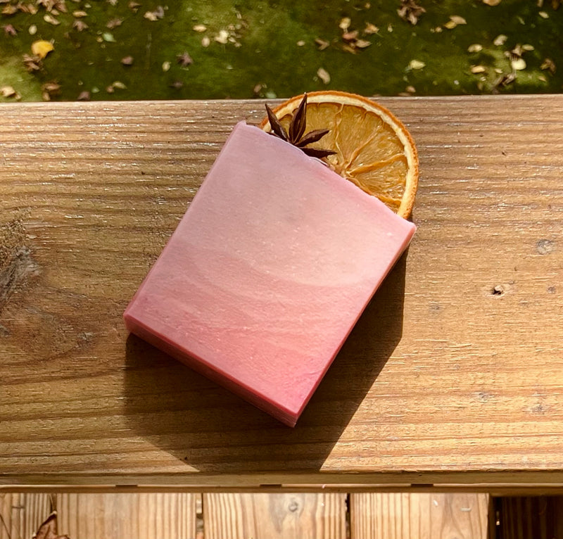 Orange & Cranberry Rhubarb Infused Bar Soap